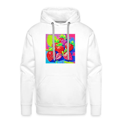 Pop Art Strawberries - Men's Premium Hoodie