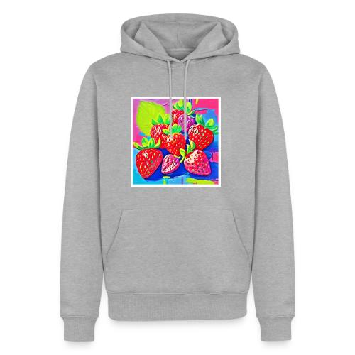 Pop Art Strawberries - Men's Premium Hoodie