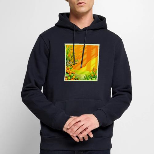 Citrus and Leaves Graphic - Men's Premium Hoodie