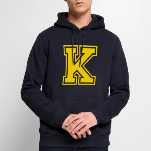 Letter k – Capital Athletic Alphabet Monogram - Men's Premium Hoodie