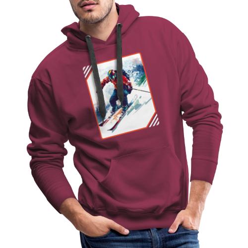 Skiing is Life - Men's Premium Hoodie