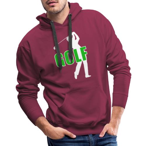 Golf: Classic Golf Motion - Men's Premium Hoodie