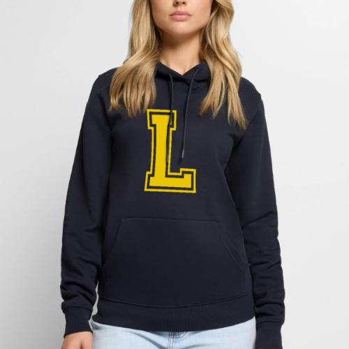 Letter L – Capital Athletic Alphabet Monogram - Men's Premium Hoodie