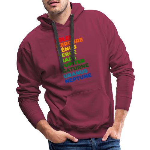Solar System in Color - Men's Premium Hoodie