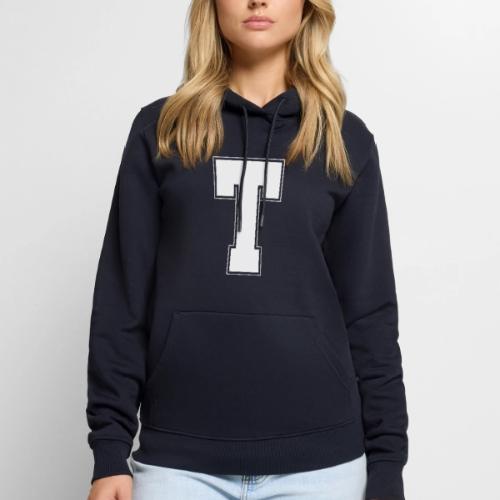 White Letter T – Varsity Alphabet Monogram - Men's Premium Hoodie