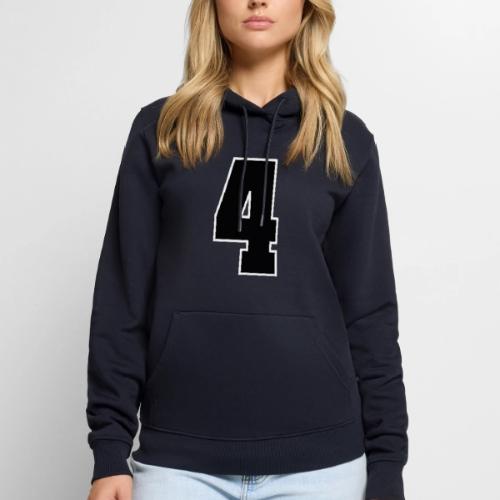 Varsity Number 4 College Style - Men's Premium Hoodie