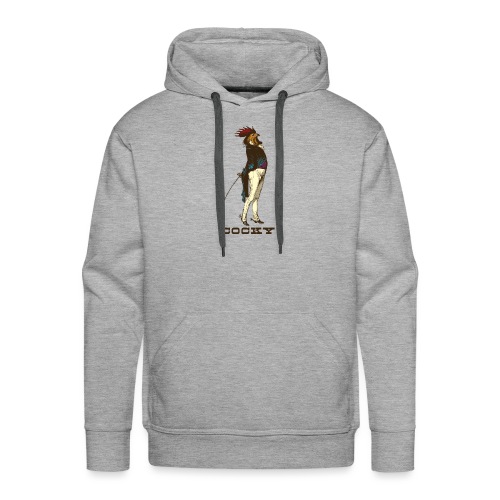 Cocky the Vintage Rooster Chicken - color - Men's Premium Hoodie