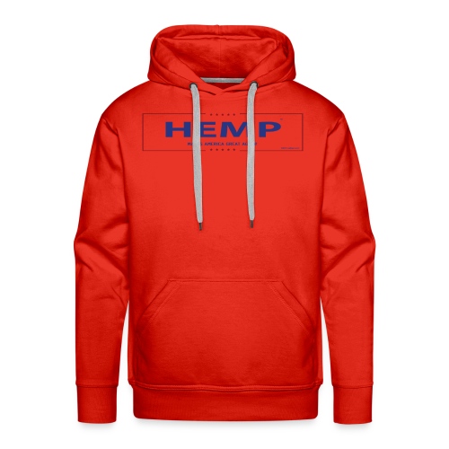 Hemp Makes America Great Again on White - Men's Premium Hoodie