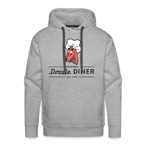 Doggie Diner Logo 1 with NO back color - Men's Premium Hoodie