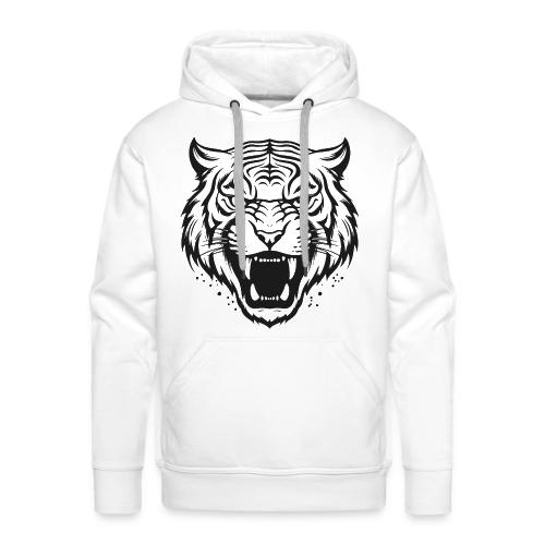 Wild Tiger Fashion, the fury of the feline tiger. - Men's Premium Hoodie