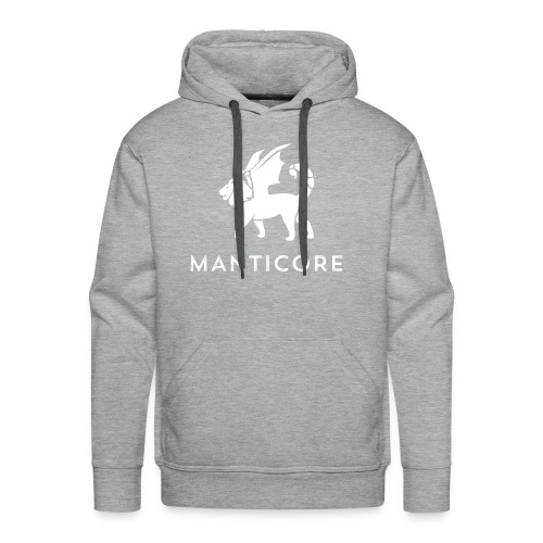 Manticore White Logo - Men's Premium Hoodie