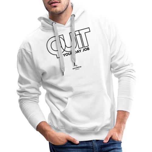 Quit in black - Men's Premium Hoodie