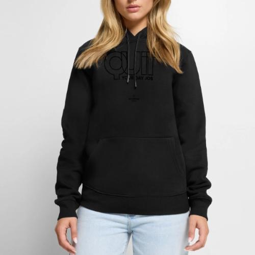 Quit in black - Men's Premium Hoodie