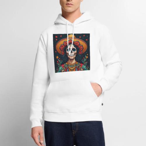 Charra Skull Art | Traditional Mexican Design - Men's Premium Hoodie