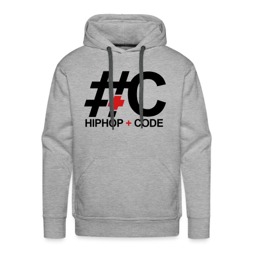 hiphopandcode-logo-2color - Men's Premium Hoodie