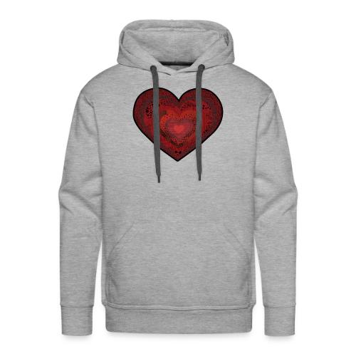 Corazón de patrón - Men's Premium Hoodie