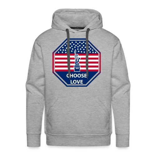 Stars and Stripes Choose Love t-shirt - Men's Premium Hoodie