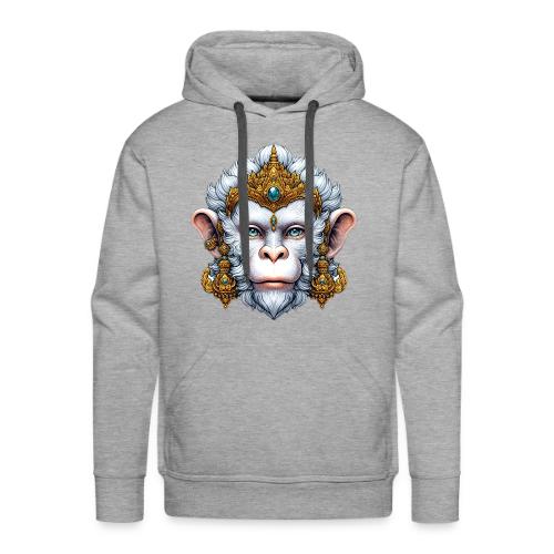 Thai Hanuman Monkey Deity Mask - Men's Premium Hoodie