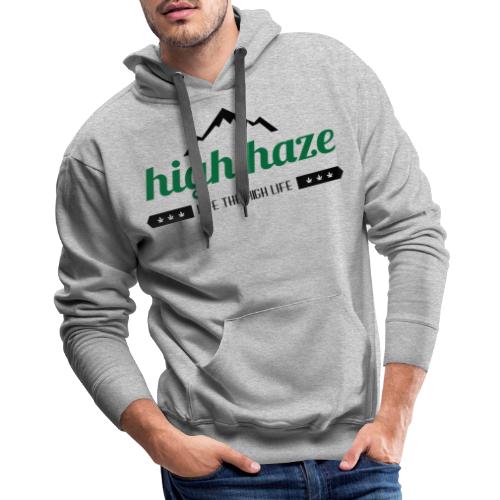 High Haze Logo (High Contrast) - Men's Premium Hoodie