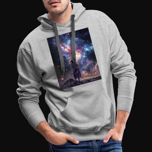 Samurai looking into the Cosmos - Men's Premium Hoodie