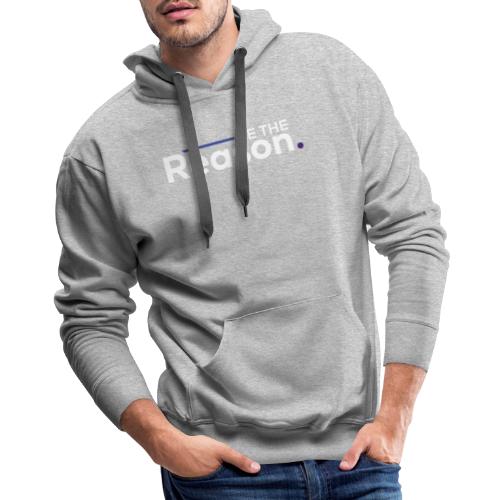 Be the Reason Logo (White) - Men's Premium Hoodie