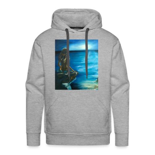 Mermaid over looking the sea - Men's Premium Hoodie