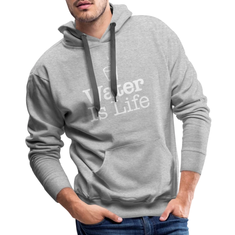 water Is Life W - Men's Premium Hoodie