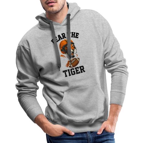 Fear The Tiger Football Helmet T-Shirt - Men's Premium Hoodie