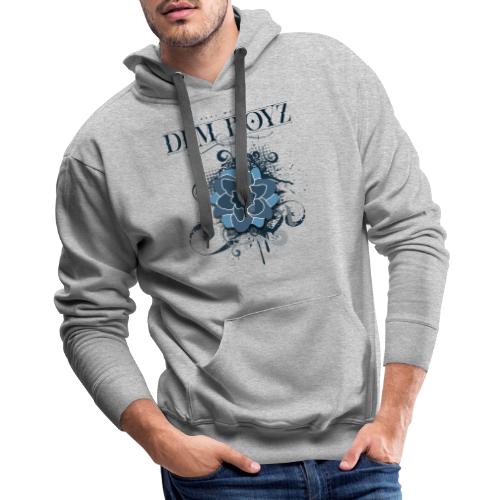 Flower Splash Blues - Men's Premium Hoodie