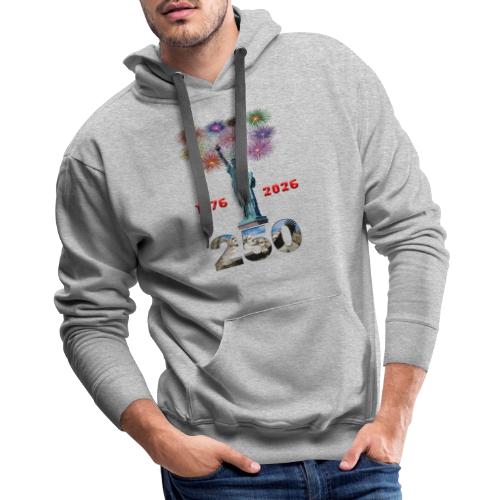 1776 - 2026 | 250 Years USA | Fireworks - Men's Premium Hoodie
