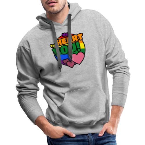 My Heart To You! I love you - printed clothes - Men's Premium Hoodie