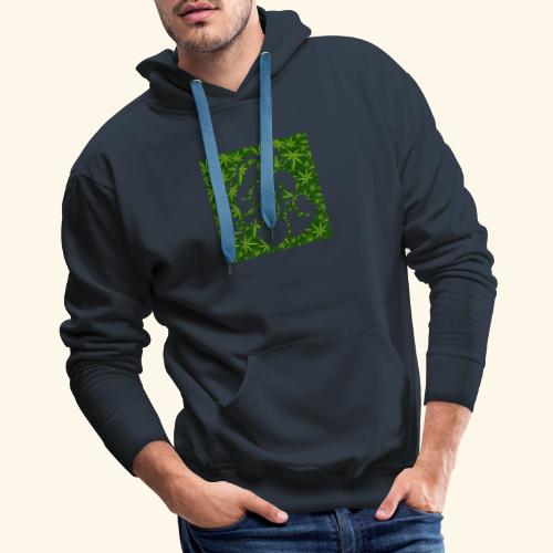 Hand with a joint - smoking weed 420 lifestyle - Men's Premium Hoodie