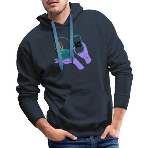 Crafty elements for yarny types - Men's Premium Hoodie