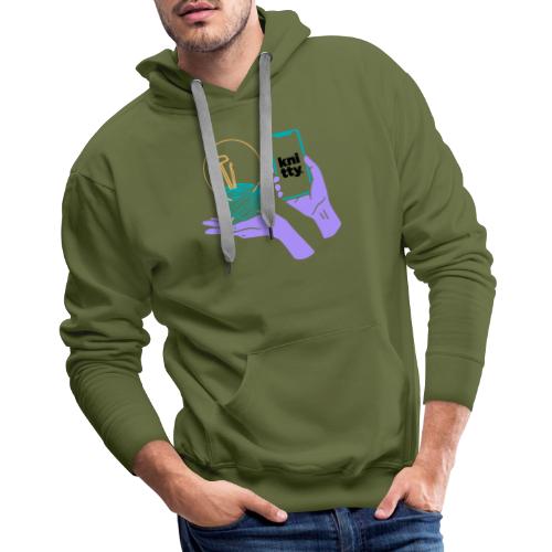 Crafty elements for yarny types - Men's Premium Hoodie