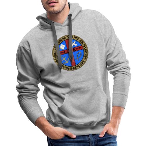 Five Solas Faith Hope Love Shirt–Christian Symbols - Men's Premium Hoodie