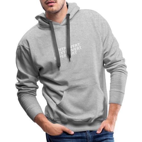 □ Introvert □ Extrovert ■ Pervert - Men's Premium Hoodie