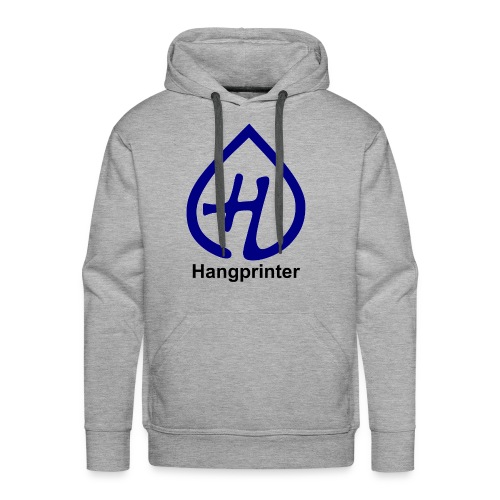 Hangprinter Logo and Text - Men's Premium Hoodie