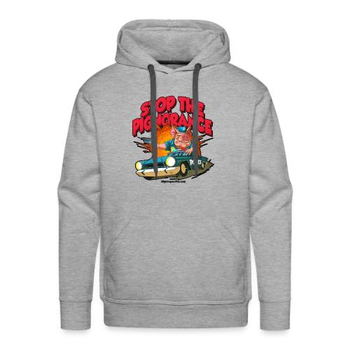 Stop Pignorance for LIGHT Material - Men's Premium Hoodie