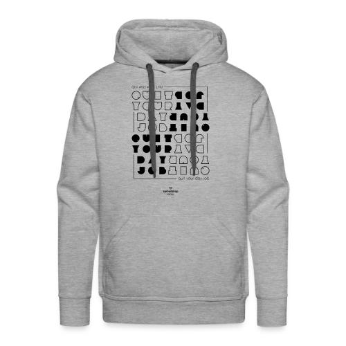 Quit upside black - Men's Premium Hoodie