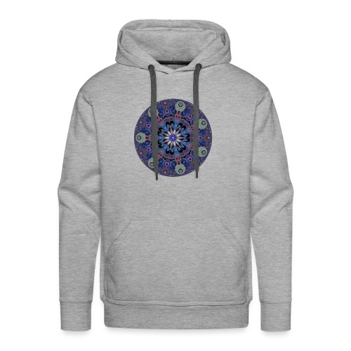purple fractal pattern - Men's Premium Hoodie
