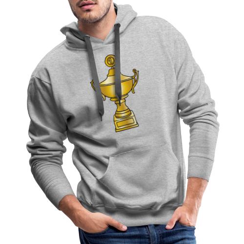 Cup, trophy, award, winner - Men's Premium Hoodie
