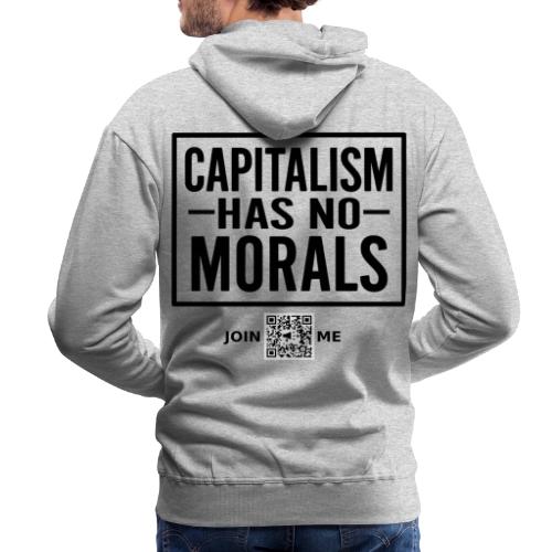 Capitalism (black, back-facing) - Men's Premium Hoodie