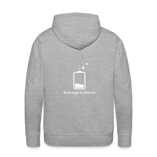 Recharge in Silence Introvert Gift Hoodie - Men's Premium Hoodie