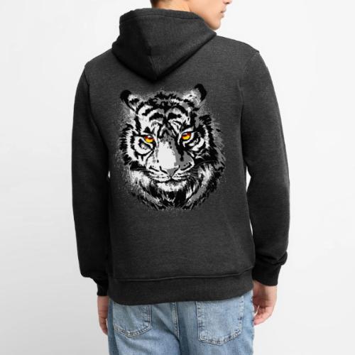 Tiger Head - Tiger Artwork - Wildlife Big Cats - Men's Premium Hoodie