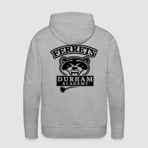 durham academy ferrets logo black - Men's Premium Hoodie