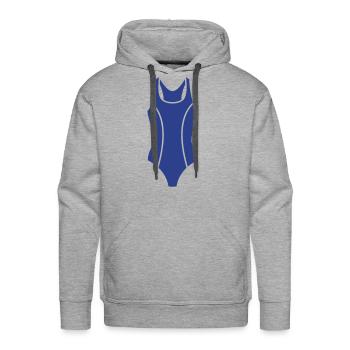 Swim Suit - Men's Premium Hoodie - heather grey - Front - Liam (192cm)