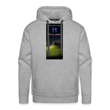 Flashlight at night - Men's Premium Hoodie - heather grey - Front - Liam (192cm)