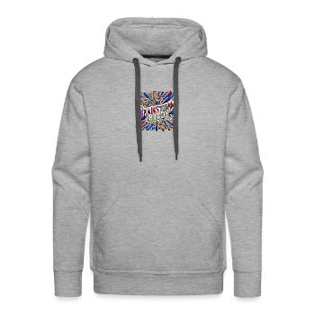 Brainstorm Buddy 10 - Men's Premium Hoodie - heather grey - Front - Liam (192cm)