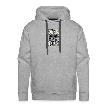 Dork Mode 6 - Men's Premium Hoodie - heather grey - Front - Liam (192cm)