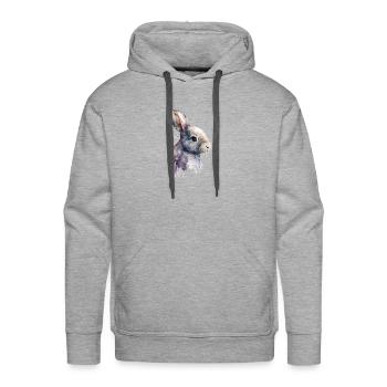 Easter Bunny - Men's Premium Hoodie - heather grey - Front - Liam (192cm)